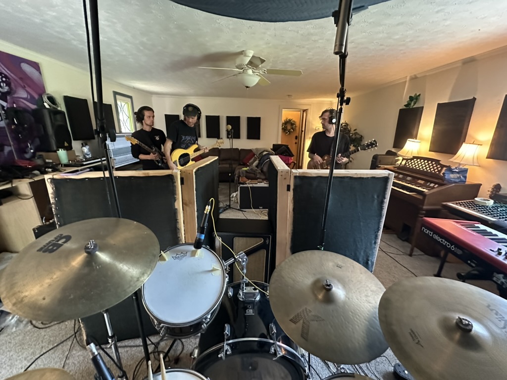 kitbash Recording Setup - from the drums